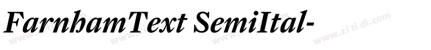 FarnhamText SemiItal字体转换